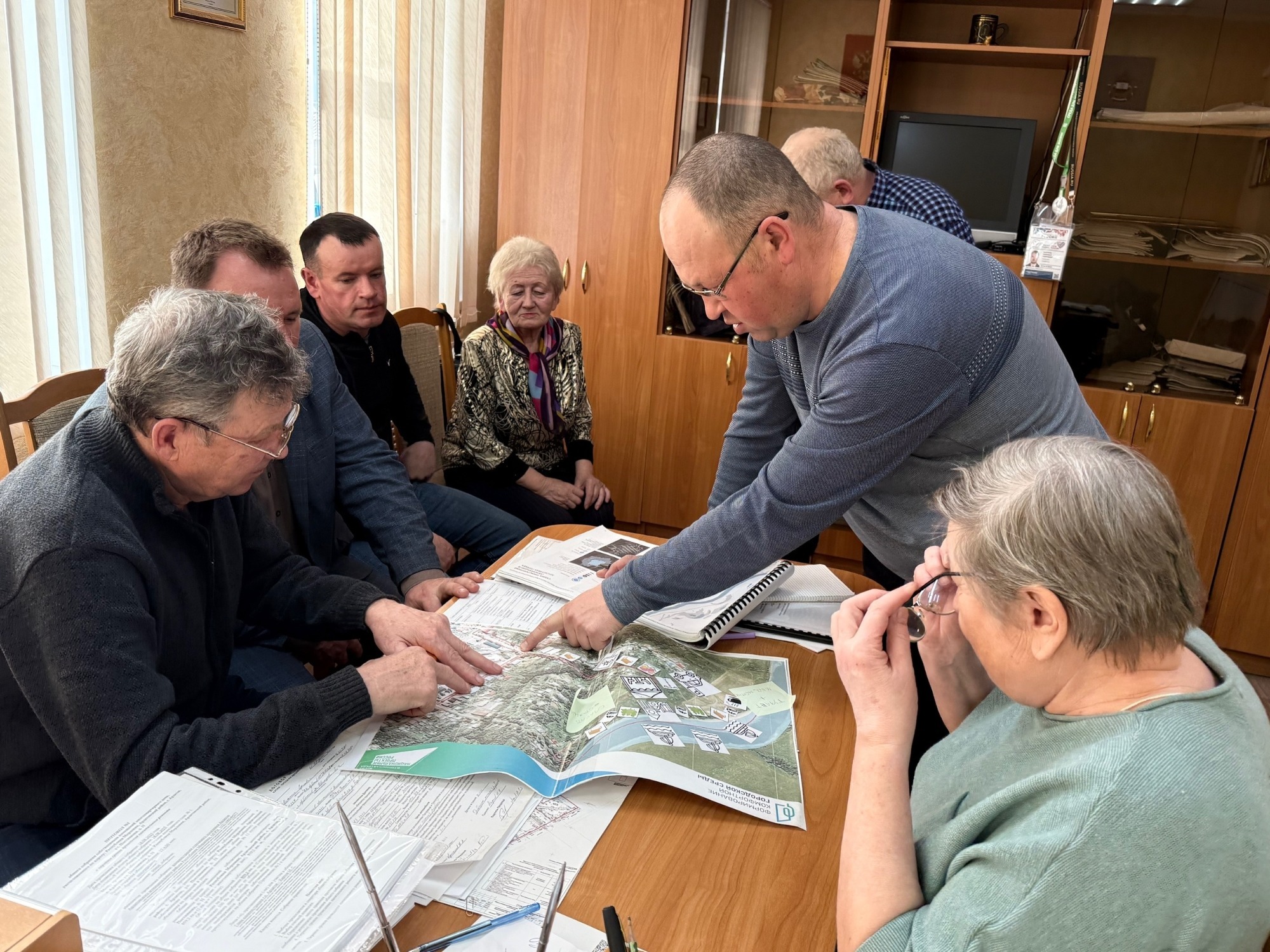 Встреча с депутатами Совета депутатов для обсуждения проекта благоустройства.